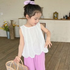 女童 CC 酷蕾絲襯衫 CCV35GBL305