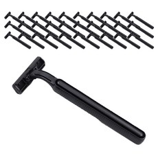 미끄럼방지 일회용 면도기 심플 플러스 블랙, 1개입, 100개