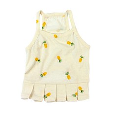 AMYLOVESPET 鳳梨圖案寵物連衣裙, 混合顏色