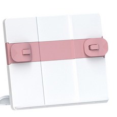 도림 높이 조절 가능한 탁상용 독서대 실리콘 6분할 펜 홀더 16, 핑크
