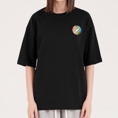 벤힛 스페이스레인보우 빅사이즈 오버핏 반팔티셔츠