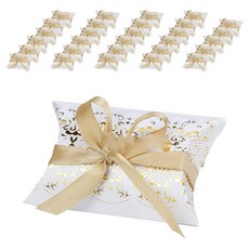 이자벨홈 작은선물 포장 상자 50p + 리본 50p 세트, 골드, 1세트