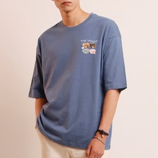 벤힛 남녀공용 포토베어 빅사이즈 오버핏 반팔티셔츠