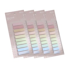 Fuzes生活保健柔和色貼紙旗幟索引標籤貼 全彩色 200入, 4個