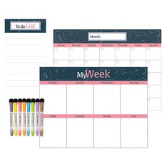 冰箱磁鐵月周備忘錄板白板套組線, 膠捲