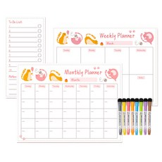 冰箱磁鐵月周備忘錄板白板套組貓, 膠捲