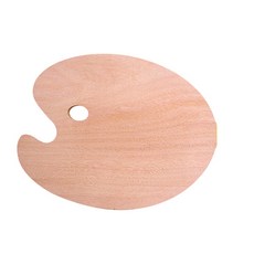開放空間原木油畫調色板 橢圓形 XL, 一格, 1個
