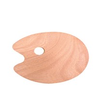 Open Space 原木油畫調色盤 橢圓形 M, 1格, 1個