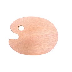 Open Space 原木油畫橢圓形調色盤 S, 1格, 1個