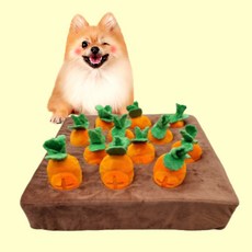 반려동물 러블리펫 당근 노즈워크 장난감, 1개, 혼합색상