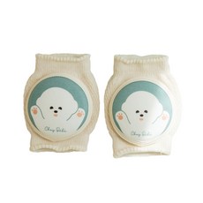 ChezBebe 兒童小熊刺繡護膝組, 1組, 藍色小熊款