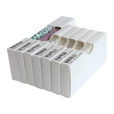 Wittin K 廚房抽屜塑料袋收納袋 M 5p + L 2p + 標籤套組, 白色的, 1套