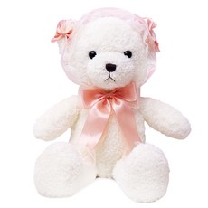 Haesol 抱著泰迪熊的睡娃娃, 白色