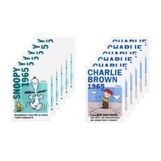 hM+ 史努比查理L型文件夾, 隨機出貨, 12入