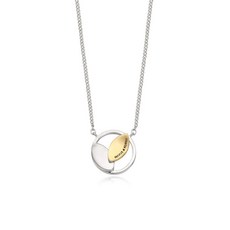 마리아꾸르끼 여성용 모던 앤 베이직 오브제 SV 모던리프 목걸이 KNSSVW11987S