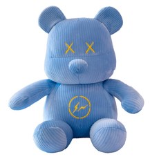 Haesol Bearbrick 人物動物大尺寸麻糬成人配件娃娃, 藍色, 1個