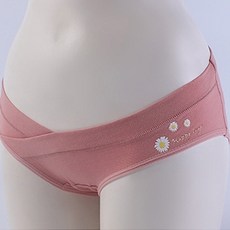 말랑 단색 해피 플라워 로우 웨스트 임산부 팬티