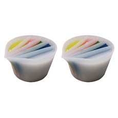 Belrian水彩畫顏色分類筆洗水桶 5格 2個, 白色的