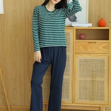 에이홉 스트라이프 긴팔 임산부 티셔츠