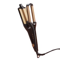 Marceiu Flex陶瓷溫控5段式捲度波浪造型夾, 金色+黑色, MC-1000