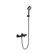 KOHLER Aleo黑色銅壁掛式淋浴浴缸水龍頭 25109T-9-2BL, 1個, 黑色