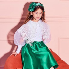 Bimbo Bimba 女童蕾絲翻領襯衫