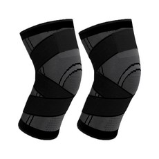 오손 야광 무릎 보호대 블랙, 2개