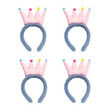PARTYSHOW 皇冠髮箍, 4個, 藍色