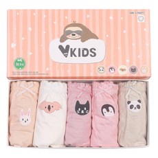 女童可愛棉質三角內褲5件組