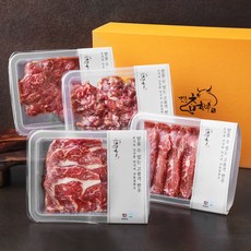 전통참한우 등심부채정육 등심 250g + 부채살 200g + 국거리 300g + 불고기 300g 세트, 1세트