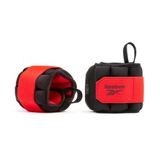 Reebok 手腕負重綁帶 左+右 RAWT-11260, 紅色 黑色, 0.5kg