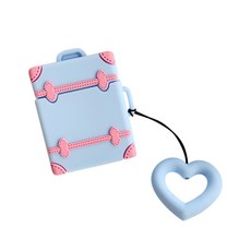 Onup AirPods 1/2代 行李箱造型保護殼, 款式4 天空藍(JNA-004), AP03, 1個