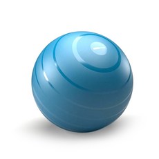 DECATHLON 迪卡儂 健身球, 藍色