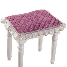可愛蕾絲鋼琴椅套 30 x 40 cm, 玫瑰色