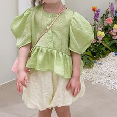 Petit Enfant CC Greener上衣for Girls CSV31GBL99