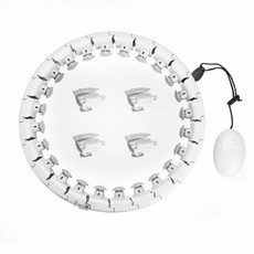 28速智慧呼拉圈, 白色的, 1.55公斤