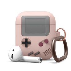 elago AirPods 1/2遊戲機造型耳機殼, 粉色, 單一商品, 1個