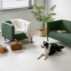 Riposo 엔젤 롤 강아지 매트, 라이트그레이, 1개