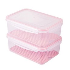 Zeonic Drain 西瓜儲存排水盤容器, 2個, 2L