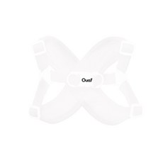 Ouaf 寵物犬 Snug X型胸背帶, 象牙白