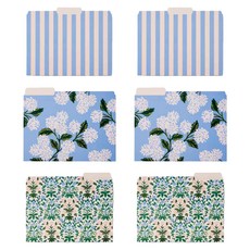 RIFLE PAPER 繡球文件文件夾3種x 2p集, 1套, 混合顏色