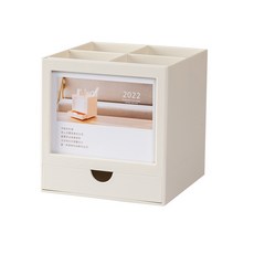 찐노마진몰 다용도 연필꽂이, 02 아이보리, 1개