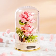 Friendy 粉紅玫瑰音樂盒積木, JK2676, 1個