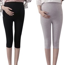 JOY MULTI 孕婦7分內搭褲 2入