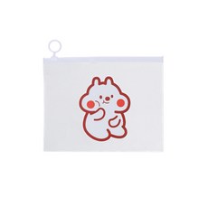 可愛文具夾鏈袋紅色, 1件, 1個