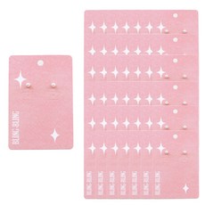 閃亮珠寶吊牌 XL, 100個, 粉紅色