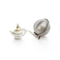 LIVINGZEN 茶壺裝飾圓形濾茶器, 2個, 混合顏色