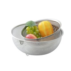 LIVINGZEN 不銹鋼瀝水網 2件, 單一顏色