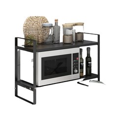 ONTHEGOOD 木製小型書架 2層 30cm, 黑色