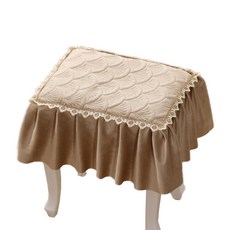 물결물결 피아노 의자 커버 35 x 50 cm, 카멜, 1개